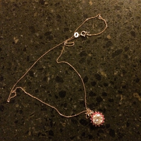 14k gold and moissanite necklace new - Picture 4 of 6